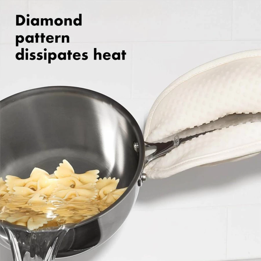 OXO Good Grips Heat-Resistant Silicone Pot Holder Set for Cooking, Baking, and Kitchen Safety