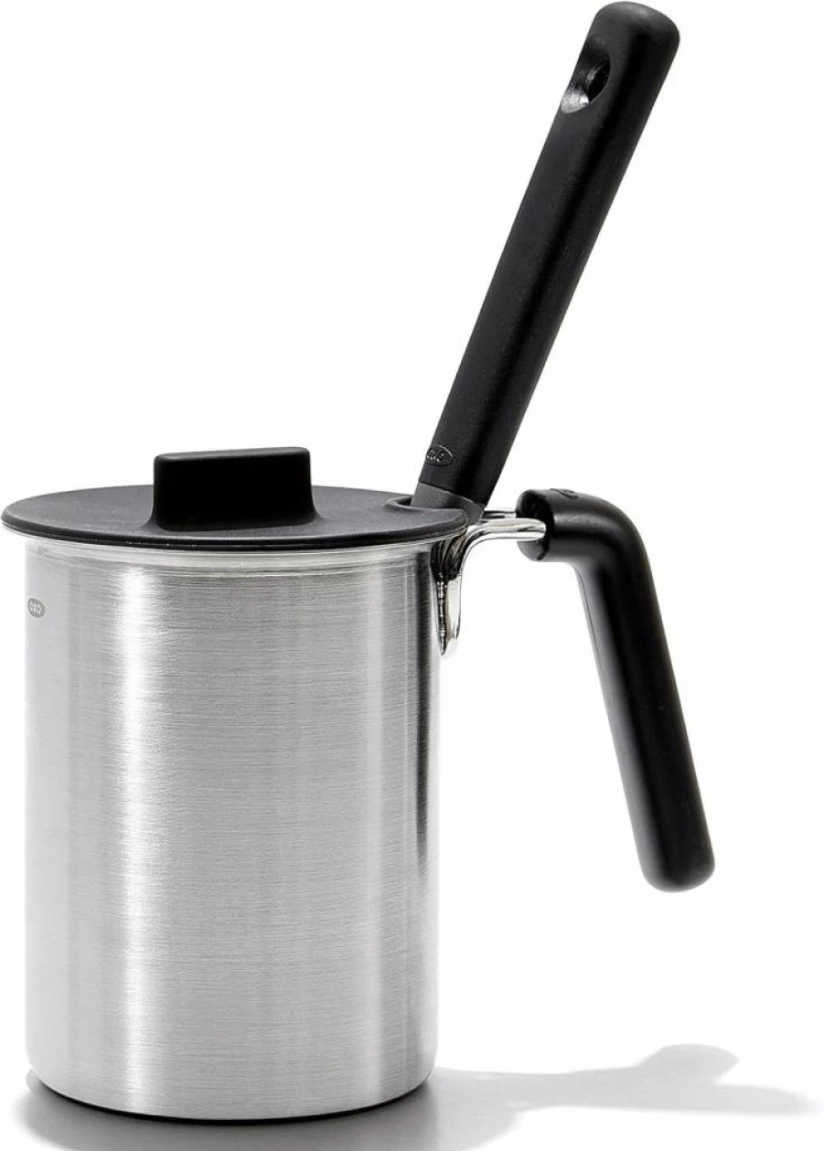 OXO Good Grips Basting Pot and Brush Set for Grilling - Premium BBQ Tools, Black
