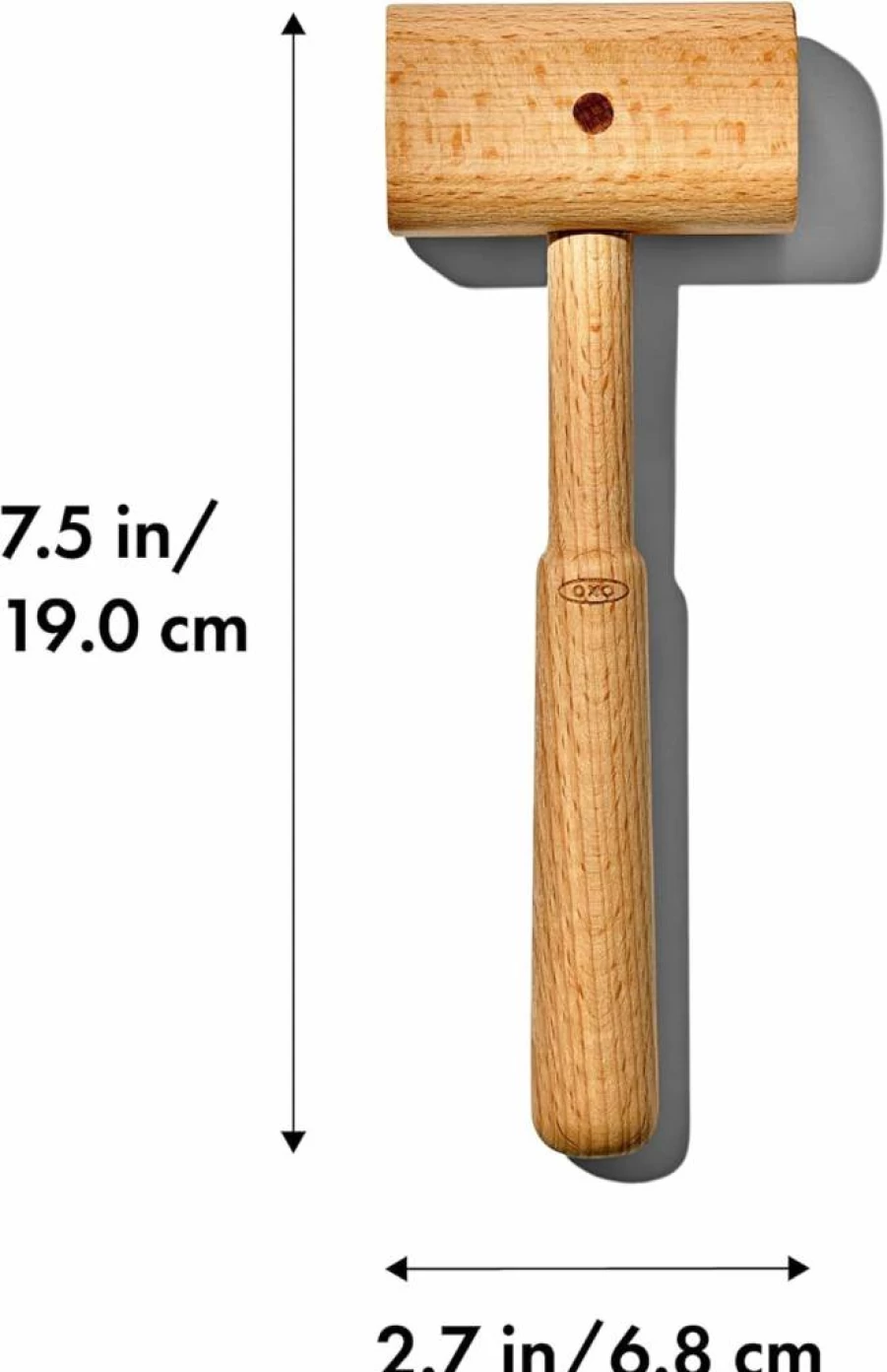 OXO Good Grips Wooden Crab Mallet for Seafood Shell Cracking - Durable Kitchen Tool