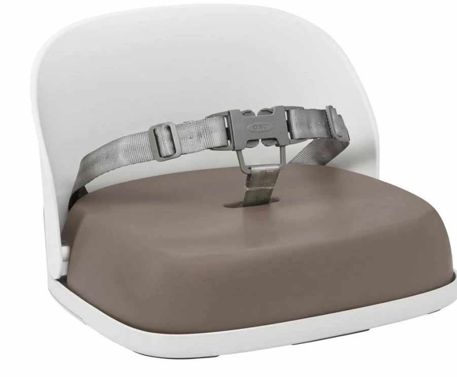 OXO Tot Perch Booster Seat with Safety Straps - Gray High Chair for Toddlers