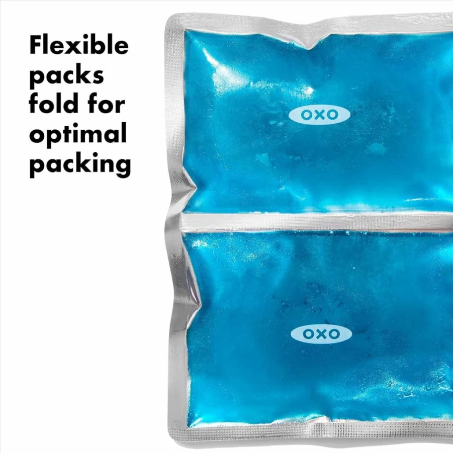 OXO Good Grips Reusable Ice Pack Set for Lunch Boxes & Coolers - Leak-Proof, BPA-Free, Flexible Gel Packs