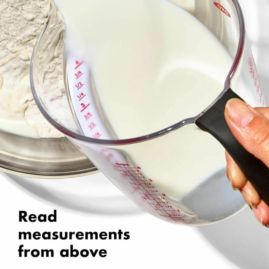 OXO 3-Piece Angled Measuring Cup Set with Tritan Renew - BPA-Free, Easy-Read Measurement by OXO Good Grips