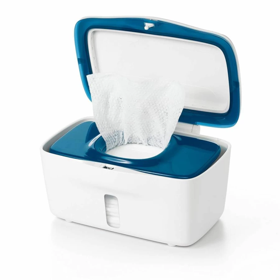 OXO Tot Baby Wipes Dispenser - Navy Blue, Pack of 1, Easy-Pull Design for Mess-Free Cleaning