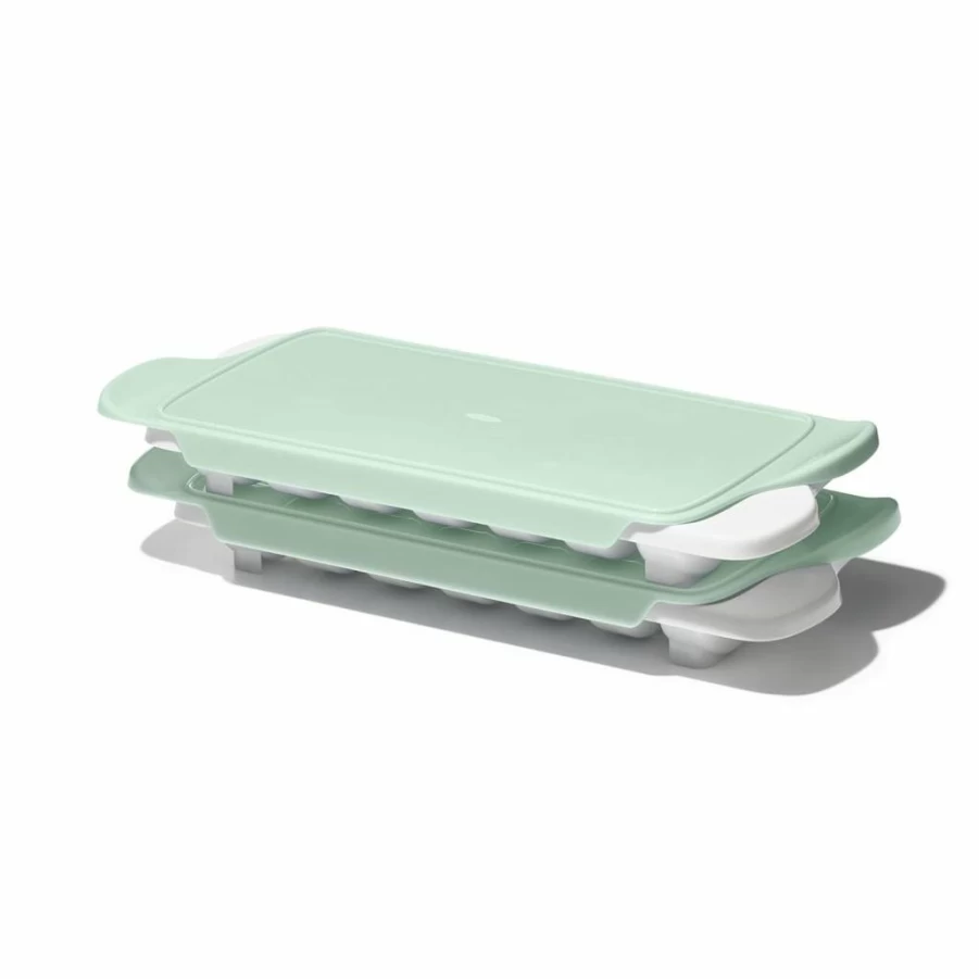 OXO Tot Baby Food Freezer Tray - 2 Pack, BPA-Free, Updated Teal Color, Easy Storage & Stackable Design