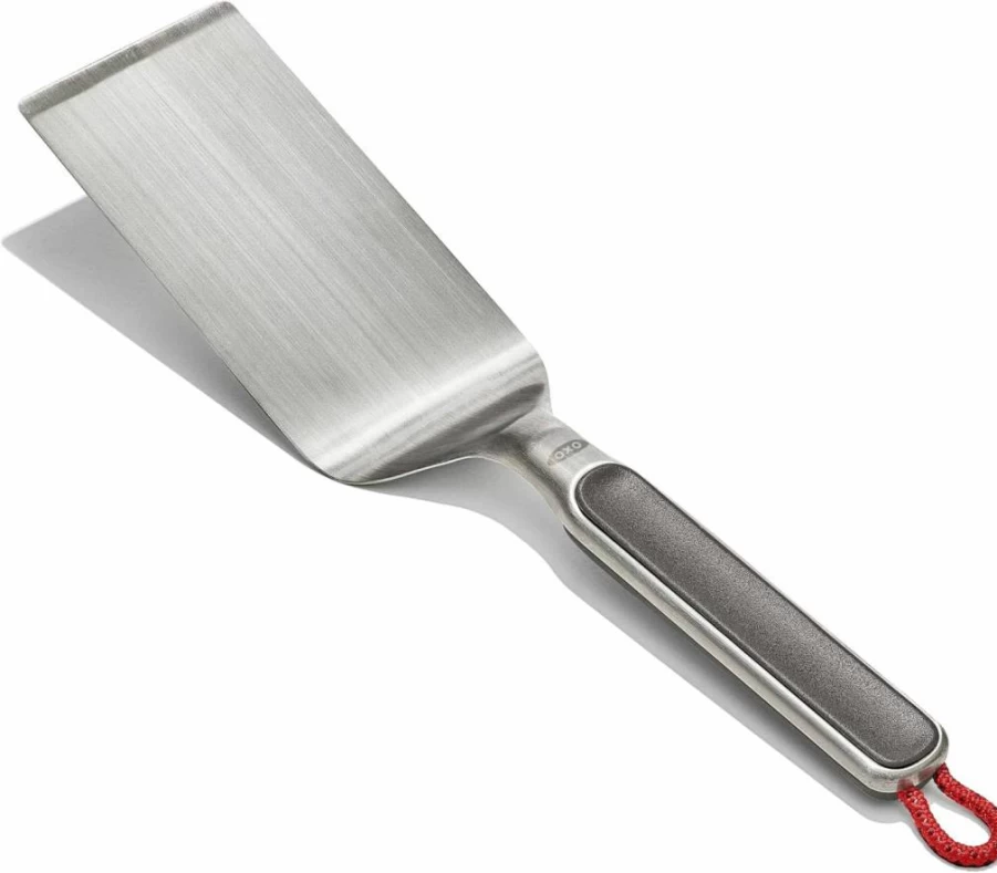 OXO Gray Silicone Camp Griddle Turner - Heat-Resistant Outdoor Cooking Spatula by OXO