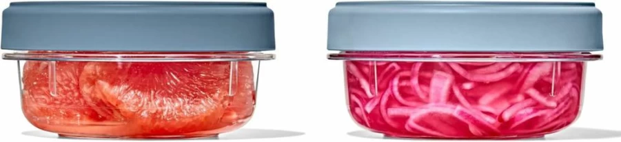 OXO 40 oz Twist & Stack Food Storage Containers, 2-Pack, Airtight, BPA-Free, Space-Saving Design – Good Grips Kitchen Organization