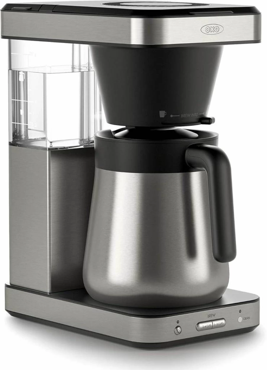 OXO Brew 8-Cup Stainless Steel Coffee Maker - Black, Drip Coffee Machine for Home & Office