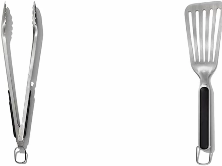OXO Good Grips Black Grilling Tongs - Premium BBQ Grill Tools by OXO