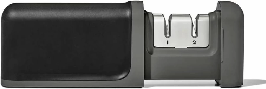 OXO Non-Slip Knife Sharpener - Durable Blade Sharpener Tool by OXO Good Grips