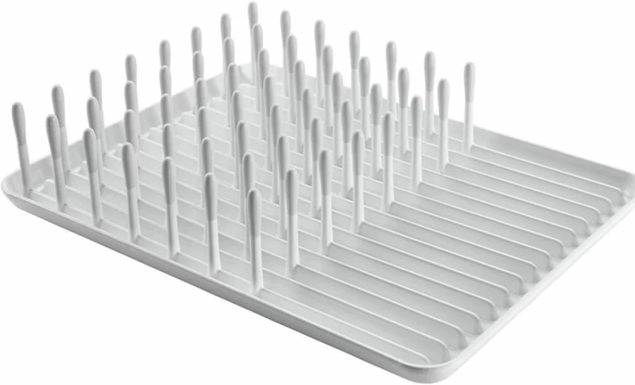 OXO Good Grips Compact Dish Drying Rack for Kitchen Storage, 13.75" x 10.38" x 3.5", Space-Saving Biscuit Design